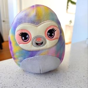 Squishmallow 5" Mystery Squad Glitter Belly Tye Dye Sloth